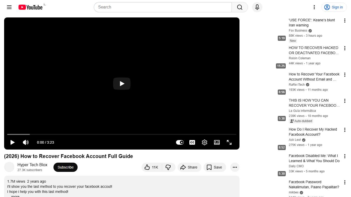 (2026) How to Recover Facebook Account Full Guide - YouTube